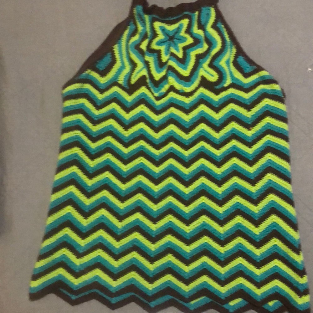 Milly of NY crocheted cotton halter top